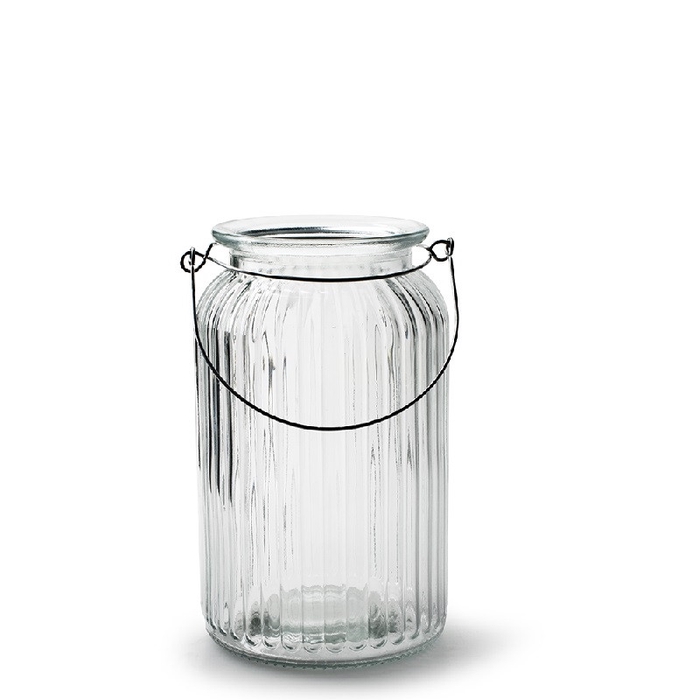 Glas Windlicht Chief d11*18.5cm