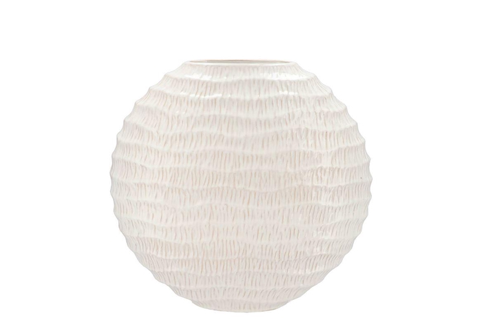 <h4>Lima White Vase Oval 31x12x30cm Nm</h4>