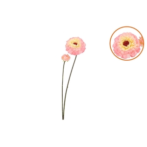 Silk Zinnia Peach 54cm