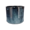 Javea Cilinder Pot Glazed Blue 26x23cm