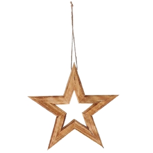 Christmas natural Hanging star 65cm