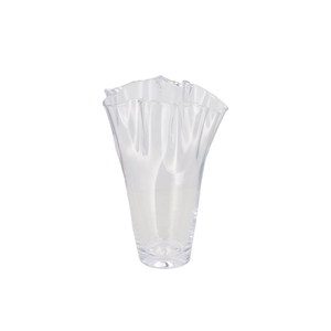 Glass Vase Scissors Cut D24xh35cm