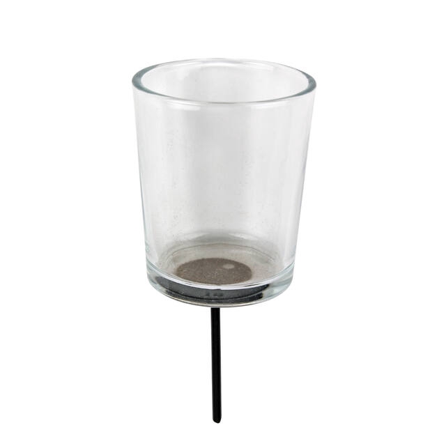 <h4>Waxine glass clear on stick 8 cm (14.5cm)</h4>