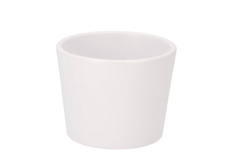 <h4>Ceramic White Matt Pot 11cm</h4>