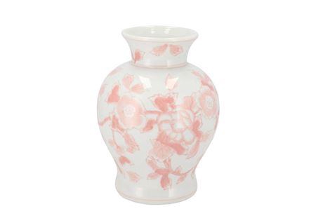 <h4>Hailey Pink Porcelain Vase Flower 17x22cm</h4>