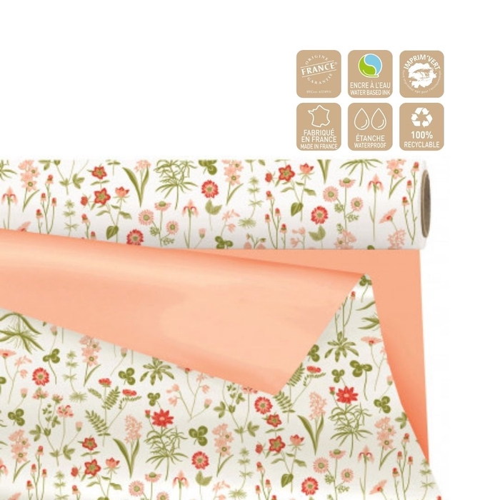 <h4>Folie Rol  80cm  25m Duo Mat Flowers</h4>