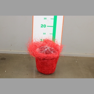MANDJE SISAL ROOD 10 CM