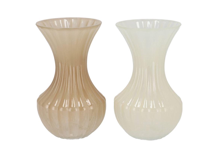 Taylor Sand Vase Cone Neck Ass 10x18cm