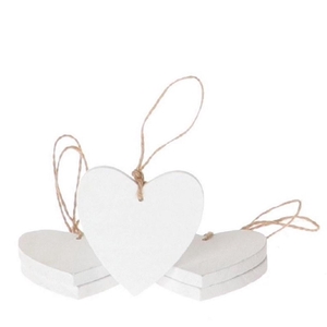 Deco hanger hart 25cm x5