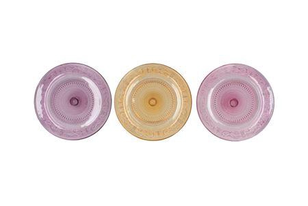 <h4>Dayah Pastel Mix Glass Plate 23x2cm Ass P/1 Nm</h4>