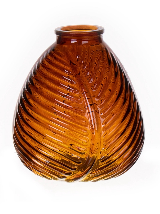 <h4>DF02-590131300 - Vase Flora d4.5/12xh13 amber</h4>