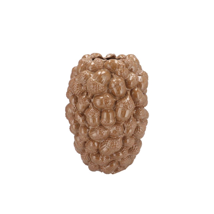 <h4>Milou Scottish Sand Vase Acorns Allover 23x23x30cm</h4>
