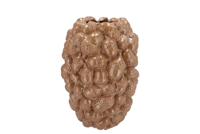 <h4>Milou Scottish Sand Vase Acorns Allover 23x23x30cm</h4>