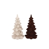 X-mas Flock Brown Sand Tree Ass 11x11x18cm