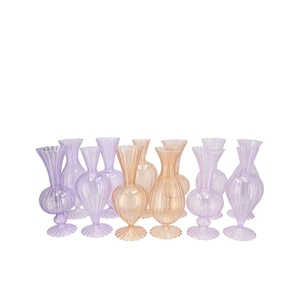 Sunny Dreamy Pastel Mix Glass Vase Ass 10x10x20cm Nm