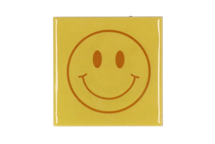 Tile Smiley Green 10x10x1cm Nm