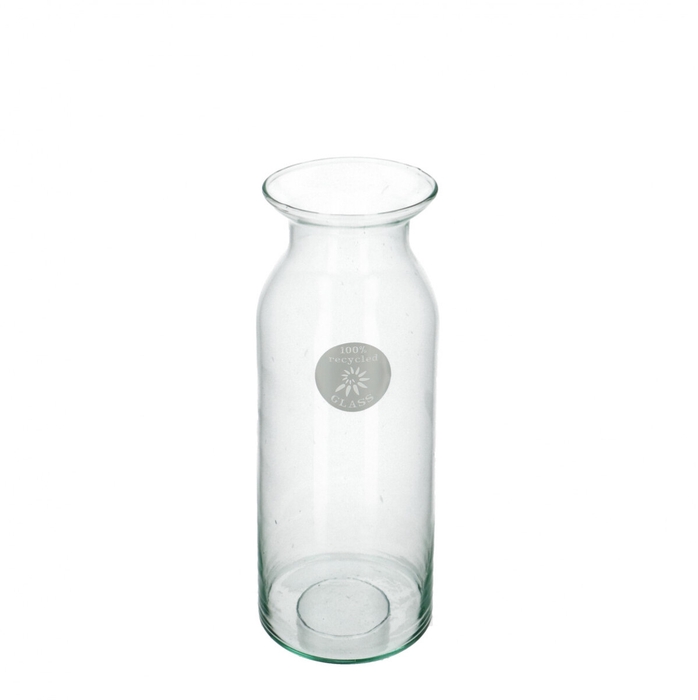 Glass vase d09 28cm