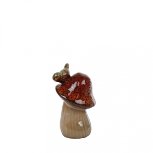 Herfst Deco paddenstoel d06*10cm