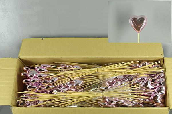 <h4>Stick Heart Metallic Pink 6cm</h4>