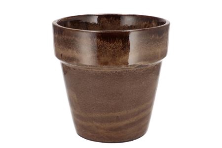 Ebbi Moss Brown Pot Glaze 20x20cm