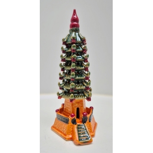 colourful tower ( glazed, ), height 23 cm, box 4 pcs.