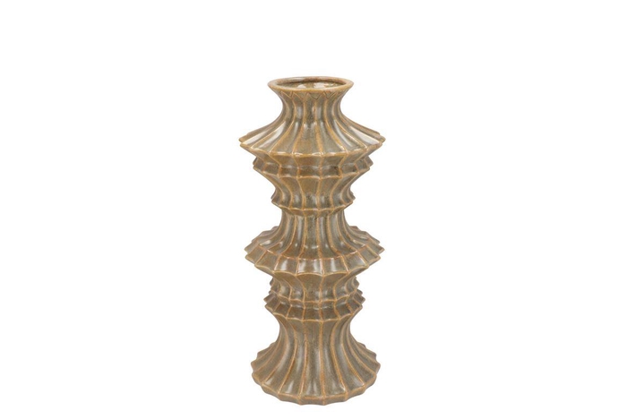 <h4>Maysa Green Vase Tower 13x13x30cm</h4>