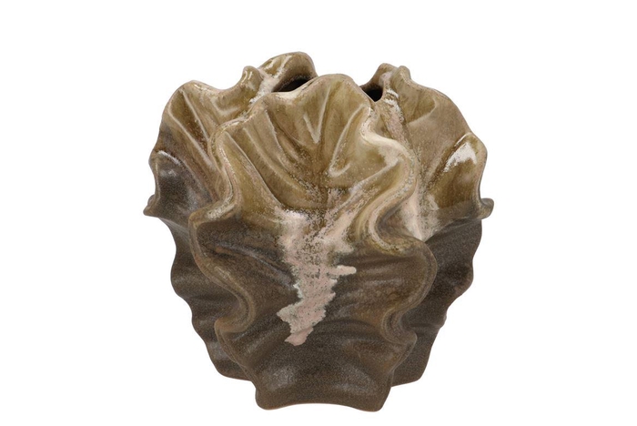 <h4>Dion Brown Vase 21x21x20cm</h4>