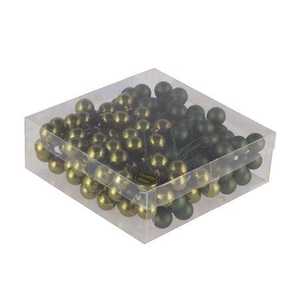 Glass Ball Pine Green 20mm P/144