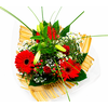 Boeket bamboo rood