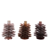 Cosmo Copper Mix Candle Holder Pine Cone Ass 12x12x15cm