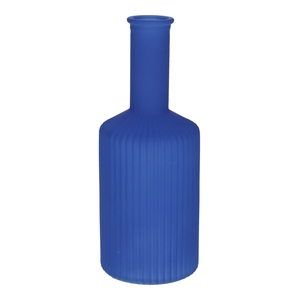 DF02-665461800 - Vase Caro lines neck d3.7/8.2xh20.5 cobalt blue matt
