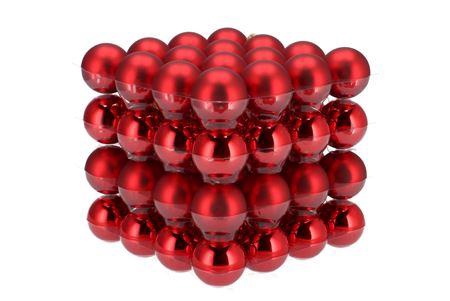 <h4>Glass Ball Glans Combi Rood 40mm P/64</h4>