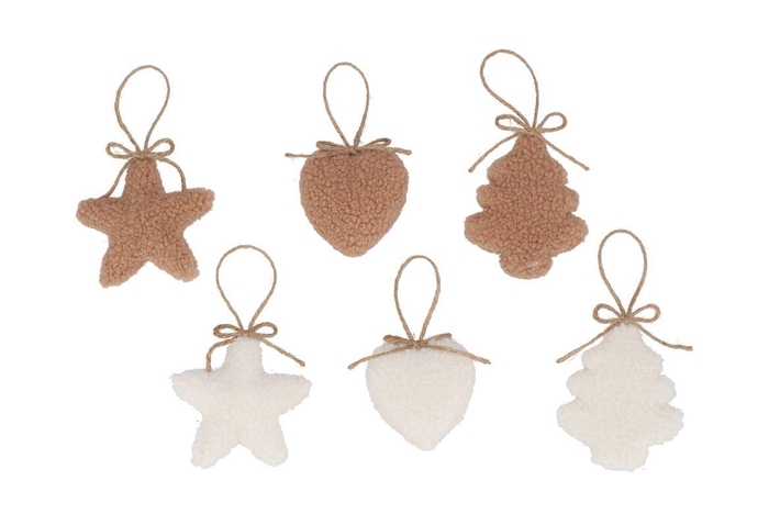 <h4>Loulou Cozy Sand Xmas Hanger Ass 9x2x15cm</h4>