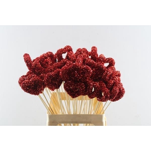 Deco Hartje Op Stok H% Glitter