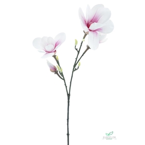 SILK FLOWERS - MAGNOLIA SPRAY SUWON LT PINK 76CM