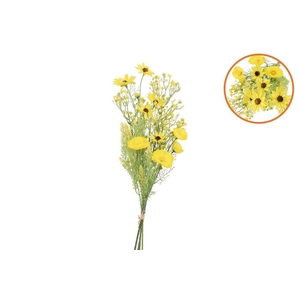 Silk Poppy Rudbeckia Wildflowers Yellow 78cm