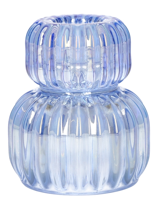 <h4>DF02-666828900 - Candle holder Merle d3.5/6.3xh7.5 lavender+pearl</h4>