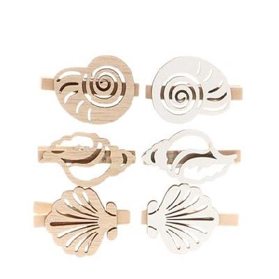 <h4>Maritime Deco pegs schell d05cm x6</h4>
