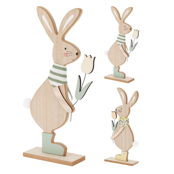 <h4>Easter Deco hare d12/5*31cm</h4>