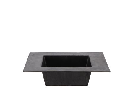 <h4>Melamine Grey Bowl Square 20x20x5cm</h4>