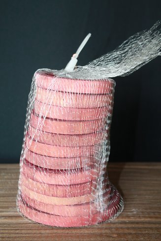 BAMBOO RINGS 10-12CM BORDEAUX