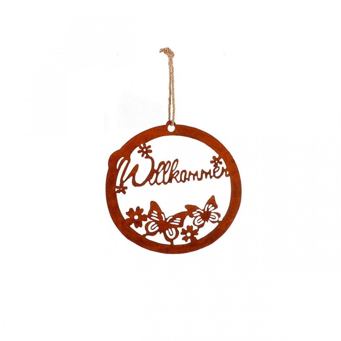 <h4>Spring Hanging Willkomen 15cm</h4>