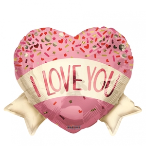 Valentijn Ballon I Love You Heart 45cm