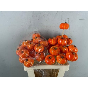 Stick Pumpkin 6cm Light Orange