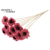 Shola Daisy Sunflower 6cm on stem Wax Light Pink