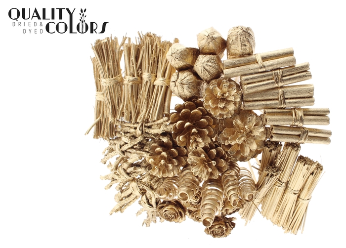 Bouquet Mix 40 stems Antique Gold