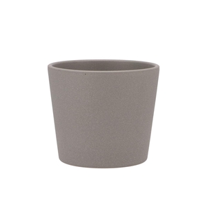 Ceramic Grey Structure Pot 13cm