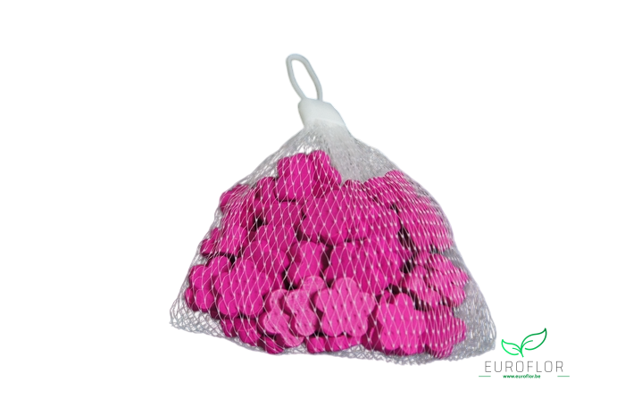 HOUTEN BLOEMEN 2CM FUCHSIA 50pcs