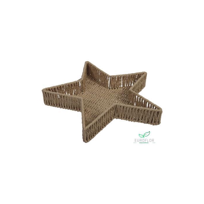 <h4>PAPER STAR TRAY NATURAL 35,5X5,5CM</h4>