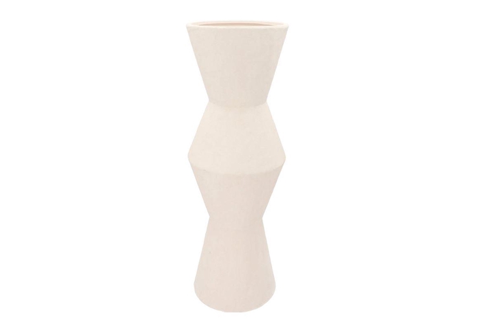 <h4>Lisboa White Vase Vivo 21x21x61cm Nm</h4>